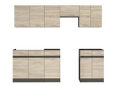 Junona Line kjøkkensett - Somona Eik - 230 cm